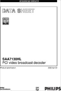 Philips semiconductors saa7130 video broadcast